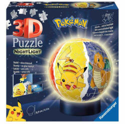 Ravensburger Puzzle 3D Luminos Pokemon, 72 Piese (RVS3D11547) - ejuniorul