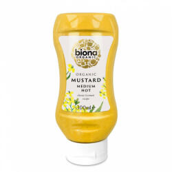 biona bio mustár közepesen erős 300 ml - babamamakozpont