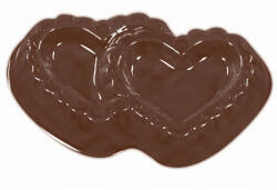 Martellato Decor Inimioare Duble O 4.4 cm - Matrita Plastic Ciocolata (90-1021)
