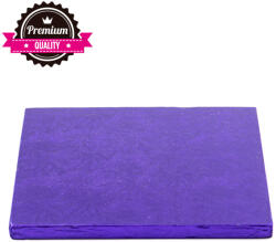 Decora Platou Tort Patrat Violet, 25 x 25 x H 1.2 cm (931846)