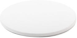 Decora Platou Tort Rotund Alb Satinat, O 25 x H 1.2 cm (931350) Tava