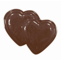 Martellato Decor Inimioare Duble O 4.3 cm - Matrita Plastic Ciocolata (90-1015)