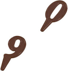 Martellato Decor Cifre 0-9 - Matrita Plastic Ciocolata (90-P9645)