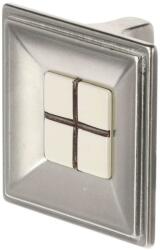  Citterio Giulio XR29 gombfogantyú, nagy, 32 mm, matt nikkel / porcelán (F003244)