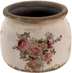 Clayre & Eef Set 4 ghivece flori ceramica Roses 10x9 cm (6CE1419S)