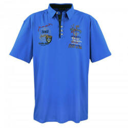 LAVECCHIA tricou polo barbati 3101 oversize Albastru 3XL