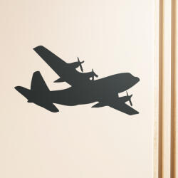 A. B. C Vidám Fal Falmatrica - C 130 Repülőgép - Öntapadós fali dekoráció
