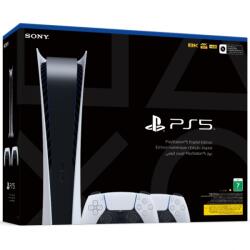 Sony PlayStation 5 (PS5) Digital Edition + Extra DualSense Controller Console