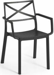 Keter METALIX műanyag kerti szék, öntöttvas fekete 249182 (17209788) (249182)
