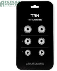  TRN memóriahabos füldugó fülhallgatókhoz, szürke (SUNS0104-G)