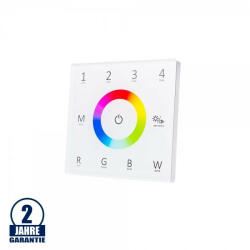 Optonica LED T14 DMX-RF 4 zónás RGBW fali vezérlő 6362 (6362) - optonica