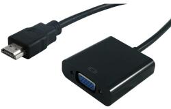 Roline Преходник Roline S3200-10, HDMI(м) към VGA(ж), черен (S3200-10)