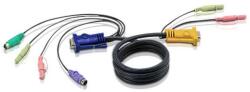 ATEN PS/2 KVM Cable 2L-5303P - KVM/KVM - 3 m - with 3-in-1 SPHD and Audio (2L-5303P) (2L-5303P)