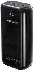 Pisen Power Bank 30000mAh 22, 5W - BL-D99LS - 2xUSB-A + USB-C - Fekete (PN-BL-D99LS)