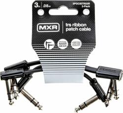 Dunlop MXR DCISTR03R Ribbon TRS Cable 3 Pack Negru 8 cm Oblic - Oblic (DCISTR03R)