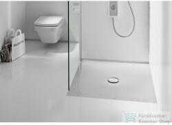 Roca In-Floor 90x90 cm-es acéllemez zuhanytálca csúszásgátló felülettel, szifonnal, fehér A2B3569007 (A2B3569007)