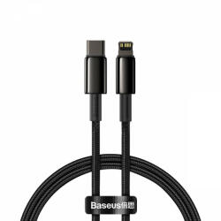 USB-C kábel a Lightning Baseus Tungsten Gold-hoz, 20 W, 5 A, PD, 1 m (fekete) - pixelrodeo