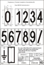 Metz Számtábla FEHÉR színű jelölő tábla 7-es sorszámtáblához (1300107849) (STS-FEHÉR) (MZ-STS-FEHÉR)