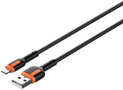 LDNIO LS532, USB - Lightning 2m Cable (Grey-Orange) - pixelrodeo