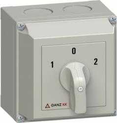 Ganz KKM1-32-6005 átkapcsoló 0 állással / tokozott / 2P / 32A / 60° (4AF6005XB00S20) (4AF6005XB00S20)