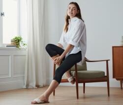 Tchibo Női 3/4-es leggings, csipkés, fekete Fekete S 36/38 - tchibo - 4 495 Ft