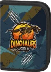 Baagl dinoszauruszos kihajtható tolltartó zsebbel - Dinosaurs World (A-32373)