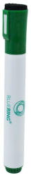 Táblamarker 3mm, mágneses, táblatörlővel multifunkciós Bluering® zöld