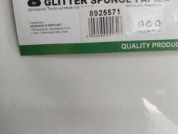 Dekorgumi Glitteres 20x30cm Fehér (8925571_db)