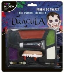 Derform Set vopsele de fata si accesorii Kidea, Dracula, 6 culori