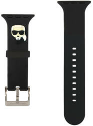 Karl Lagerfeld Apple Watch szíj 38/ 40/ 41 mm Karl Lagerfeld Karl Head fekete (OS-0406)