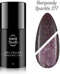 Naní gel lak Amazing Line 5 ml - Burgundy Sparkle