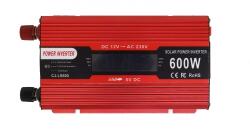 UKC Инвертор за автомобил cj-ls600, 12v-220v, 600w - с дисплей