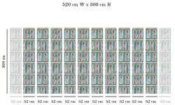 VLAdiLA Tapet VLAdiLA Inchinaciune acvamarin 520 x 300 cm (VLDLW0704STM520)