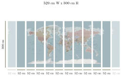 VLAdiLA Tapet VLAdiLA Political map 520 x 300 cm (VLDLW0060STM520)