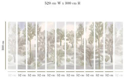VLAdiLA Tapet VLAdiLA Foggy forest 520 x 300 cm (VLDLW0371STM520)