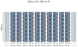 VLAdiLA Tapet VLAdiLA Carpeta albastra 520 x 300 cm (VLDLW0650STM520)