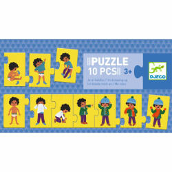 DJECO Sorozatkirakó puzzle - Öltözködés - I am dressing up 10 db-os (DJ08188)