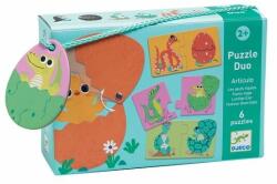 DJECO Párosító puzzle - Kié a tojás - Funny eggs 12 db-os (DJ08193)