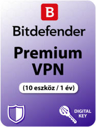 Bitdefender Premium VPN (10 Device /1 Year) (VP02ZZCSN12ULLEN)