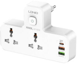 LDNIO 2 Plug + 3 USB Switch (SC2311)
