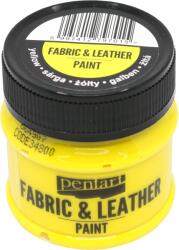 Pentart Textil/bőrfesték 50 ml sárga