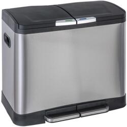 Practo Home Coș cu pedală, 2x20 L, oțel inoxidabil mat EP2X20 (446143) Cos de gunoi
