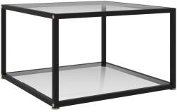 vidaXL Măsuță de cafea, transparent, 60x60x35 cm, sticlă securizată (322887) Masa de cafea