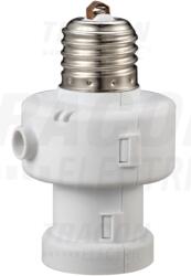 TRACON Alkonykapcsolós foglalat beépített kikapcsolás-időzítővel 230V, 50 Hz, E27, 1/2/4/8/12 h, 5-15lux, IP20 (ALK-472)