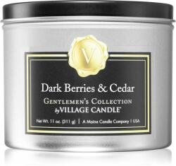 Village Candle Gentlemen's Collection Dark Berries & Cedar lumânare parfumată 311 g