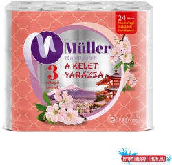 Toalettpapír 3 rétegű kistekercses 24 tekercs/csomag Kelet Varázsa (49845)