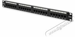 ASSMANN CAT5e 24port 19" 1U fekete árnyékolatlan Patch Panel