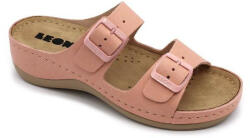  0Ft kiszállítás! Leon Comfortstep 908 női rose bőr papucs 35-42