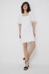 Tommy Hilfiger rochie din bumbac culoarea alb, mini, drept PPYX-SUD1OD_00X