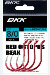 BKK red octopus beak harcsázó horog 5/0# 5 db/csomag (BKBP2-020)